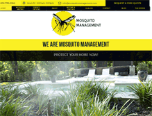 Tablet Screenshot of mosquitomanagement.com